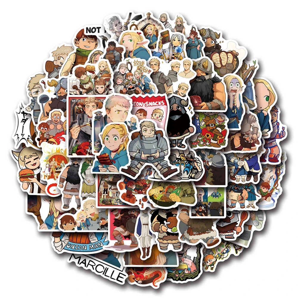 10/30/50/110 шт Вкусные в Подземелье Аниме наклейки Милый Марсиль Мультфильм Детские