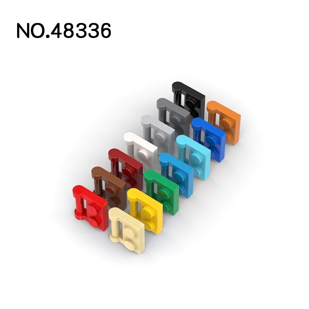 200 шт. MOC 48336 аксессуары piastra modificata 1x2 con maniglia a barra su blocchi di mattoni laterali Assembare Set modelli