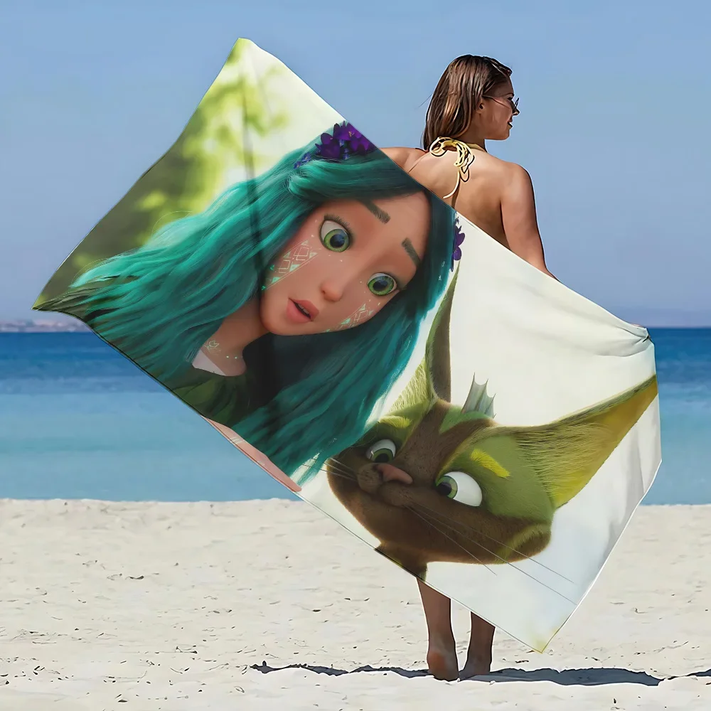 Мультяшная пленка Mavka Пляжное полотенце из микрофибры без песка Быстросохнущее