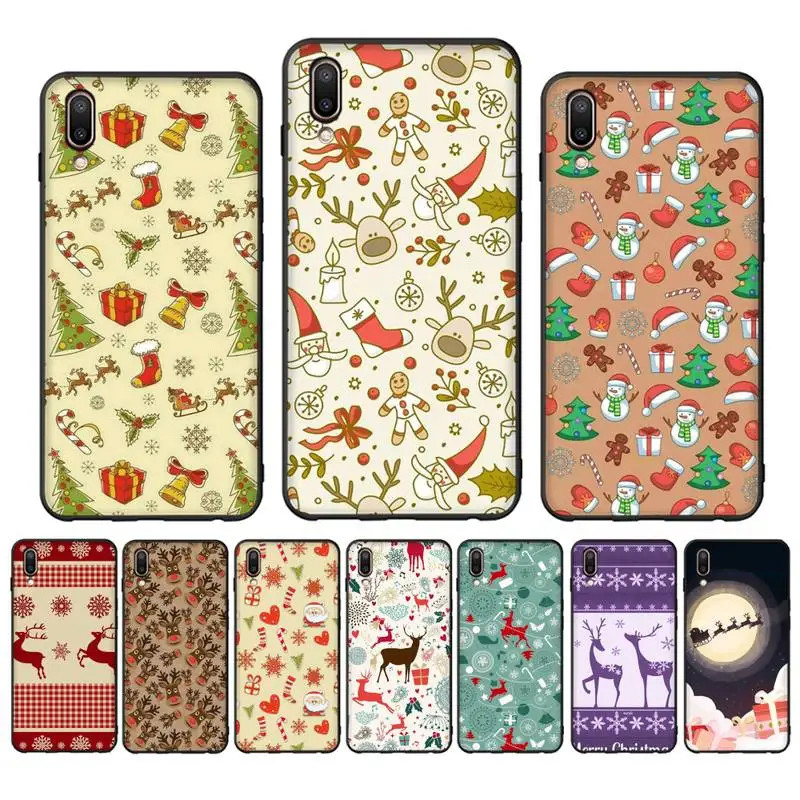 

Christmas Santa Claus Elk Phone Case for Redmi 8 9 9A for Samsung J5 J6 Note9 for Huawei NOVA3E Mate20lite cover