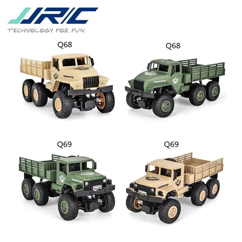 JJRC Q68 Q69 1/18 2 4G 4CH 4WD 130 матовый двигатель желто-зеленый Радиоуправляемый