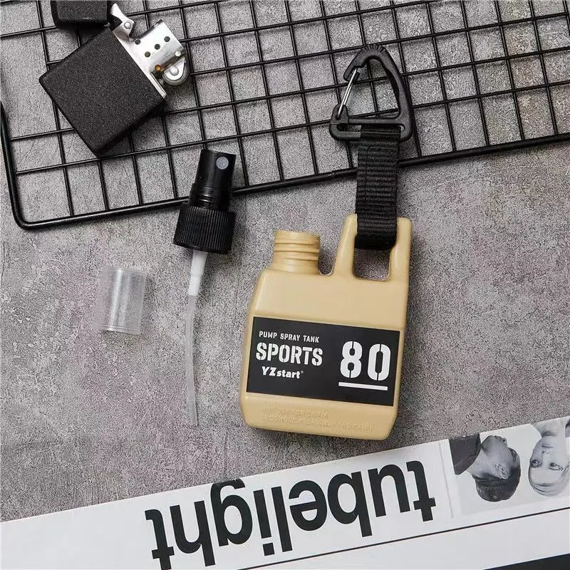 80ml Outdoor Camping Hydrating Spray Bottle Portable Travel Decanter Perfume Alcohol Disinfectant Mosquito Repellent Bottle Tool