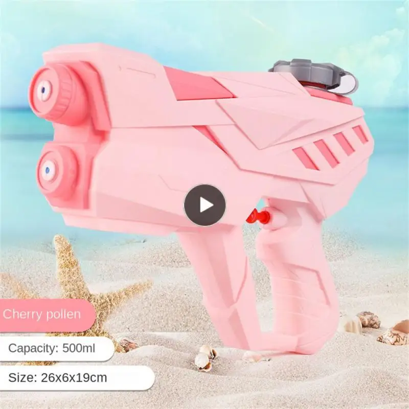 

Water Toy Abs Double Nozzle Water Gun Toy Swimming Pool Toys Beach Toy Bath Toys Leakproof Push Type Odorless Long Range 500ml