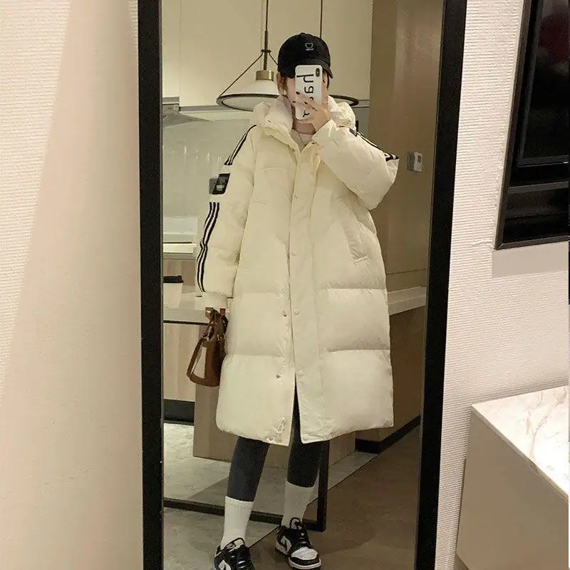2024 Winter Mid-Length New Cotton-padded jacket Long Loose Thickened Student Cotton-Padded down Jacket Outerwear Cotton-Padde... |