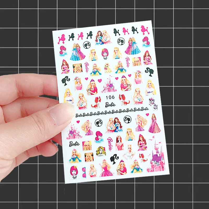 

1PCS Anime Princess Snow White Mirror Nail Sticker Nail Art Accessories Stitch Tigger Sticker Nail Art Supplies
