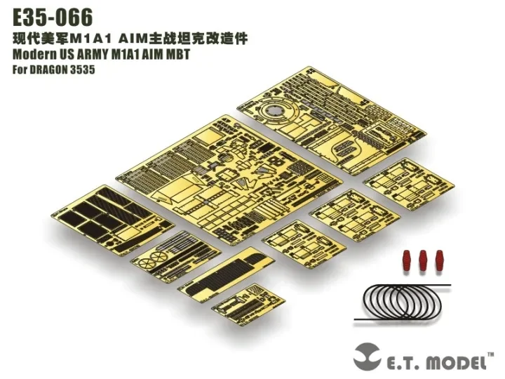 ET Модель E35-066 1/35 Современная армия США M1A1 AIM MBT