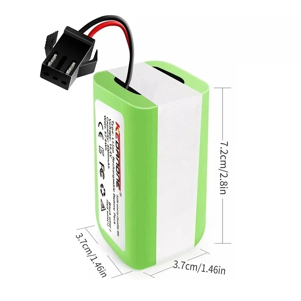 Фото Литий-ионный аккумулятор 14,4 В, 950 Ач для Cecotec Conga Excellence 990 1090 601/605 Ecovacs Deebot DN621 Eufy RoboVac 35C Panda i7 V710 №2