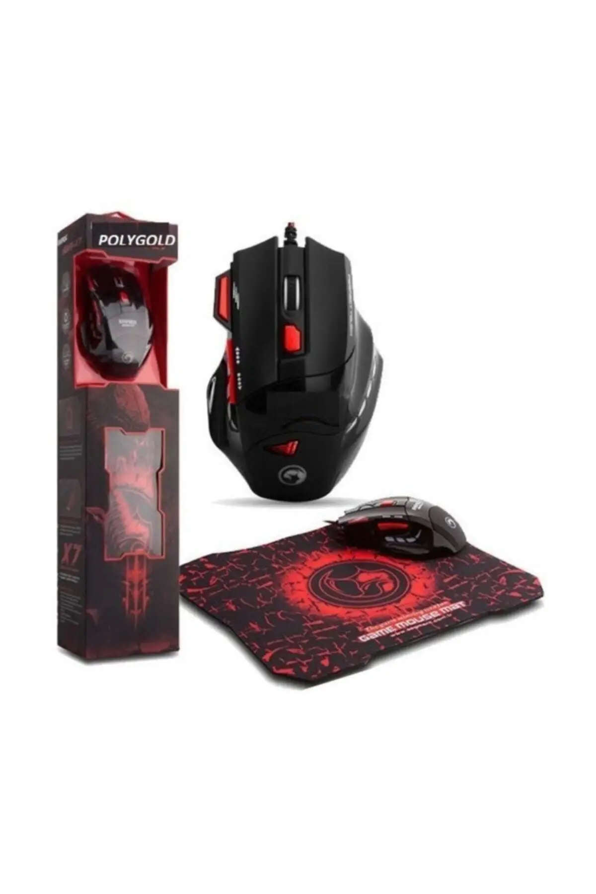 

X7 Illuminated Player Mouse Mousepad Red