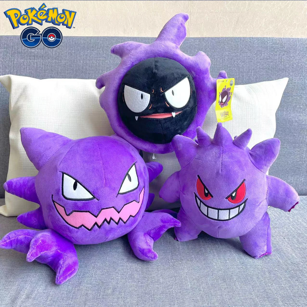 Kawaii Gastly Haunter Gengar Doll Cartoon Anime Gengar Pokemon Plush Toys Gastly Plushie Kids Christmas Gifts Halloween Decor
