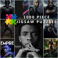 black panther 1000 piece jigsaw puzzles diy creative puzzle paper marvel superhero movie art educational decompress toys gifts