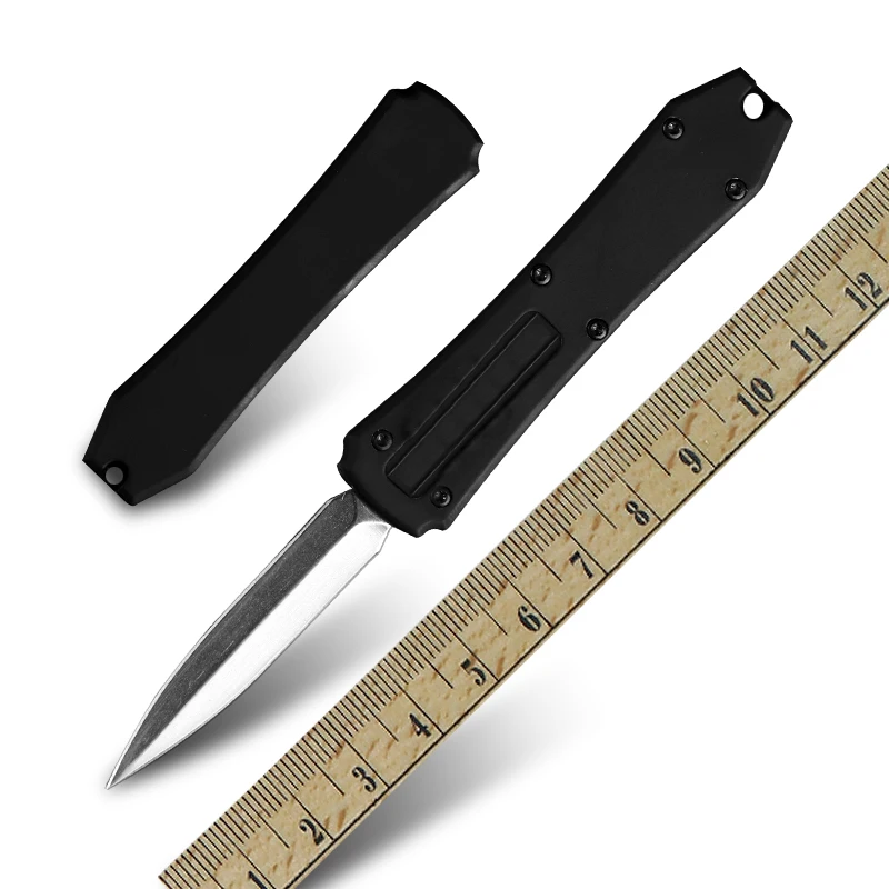 Автоматический мини-нож холодный меч карманный клинок из стали D2 для