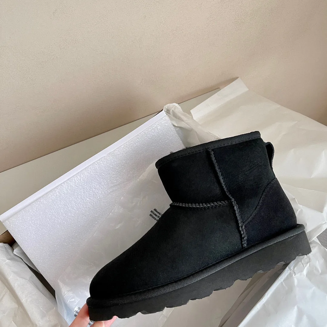 Женские зимние ботинки Aobreugg из натуральной овечьей шерсти зима 2023