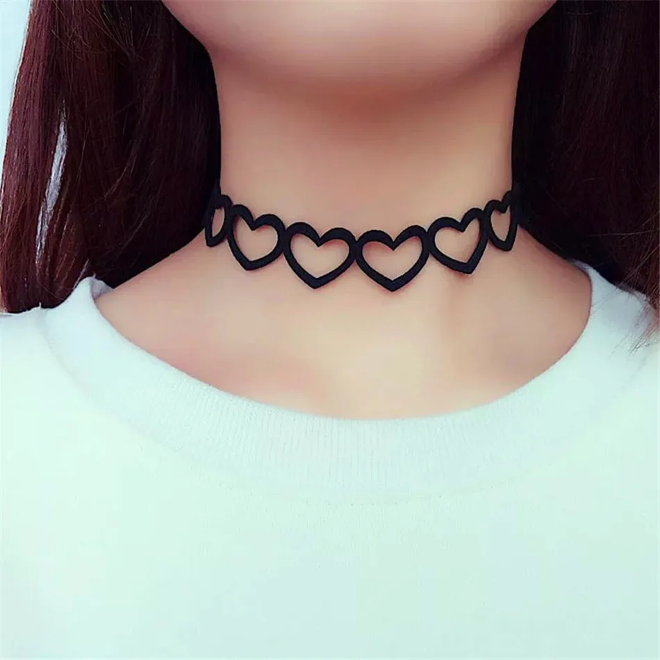

Love Heart Choker Necklace for Women Sexy Clavicle Chain Fashion Elegant Necklaces 2022 New Trend Wedding Jewelry Collar gift