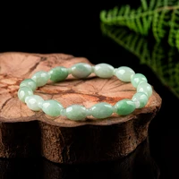 burmese jade beaded bracelets designer jewelry gifts gemstone emerald green jadeite women bracelet carved stone luxury natural