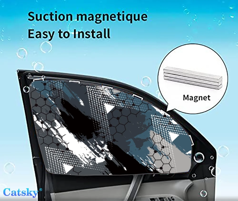 

4 Pieces Privacy Car Window Sun Shades Magnetic Blackout Car Window Covers Car Curtains Car Window Sun Shades Covers Auto