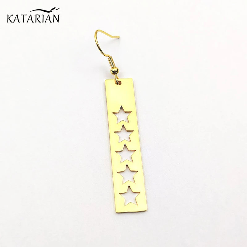 

Stainless Steel Fashion Jewelry Geometric Rectangle Drop Earrings Women Party Gift Accessories