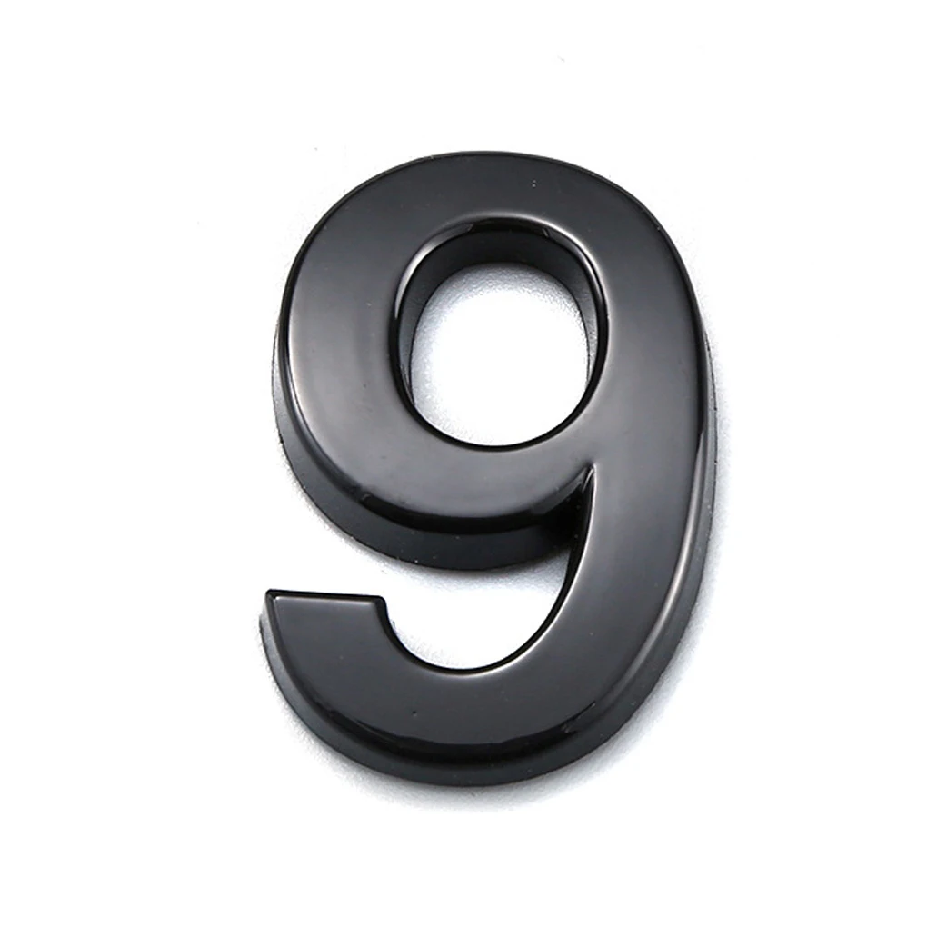 

House Number 0-9 Room House Number Electroplating Plastic Sign Home Garage Door Hardware