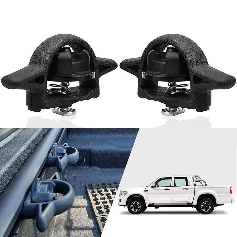 

Truck Luggage Anchor Hook Clip For Jeep Gladiator JT Toyota Tacoma Tundra 2005-2021 Pickup Tie-Down Bed Cleat Tailgate Anchor