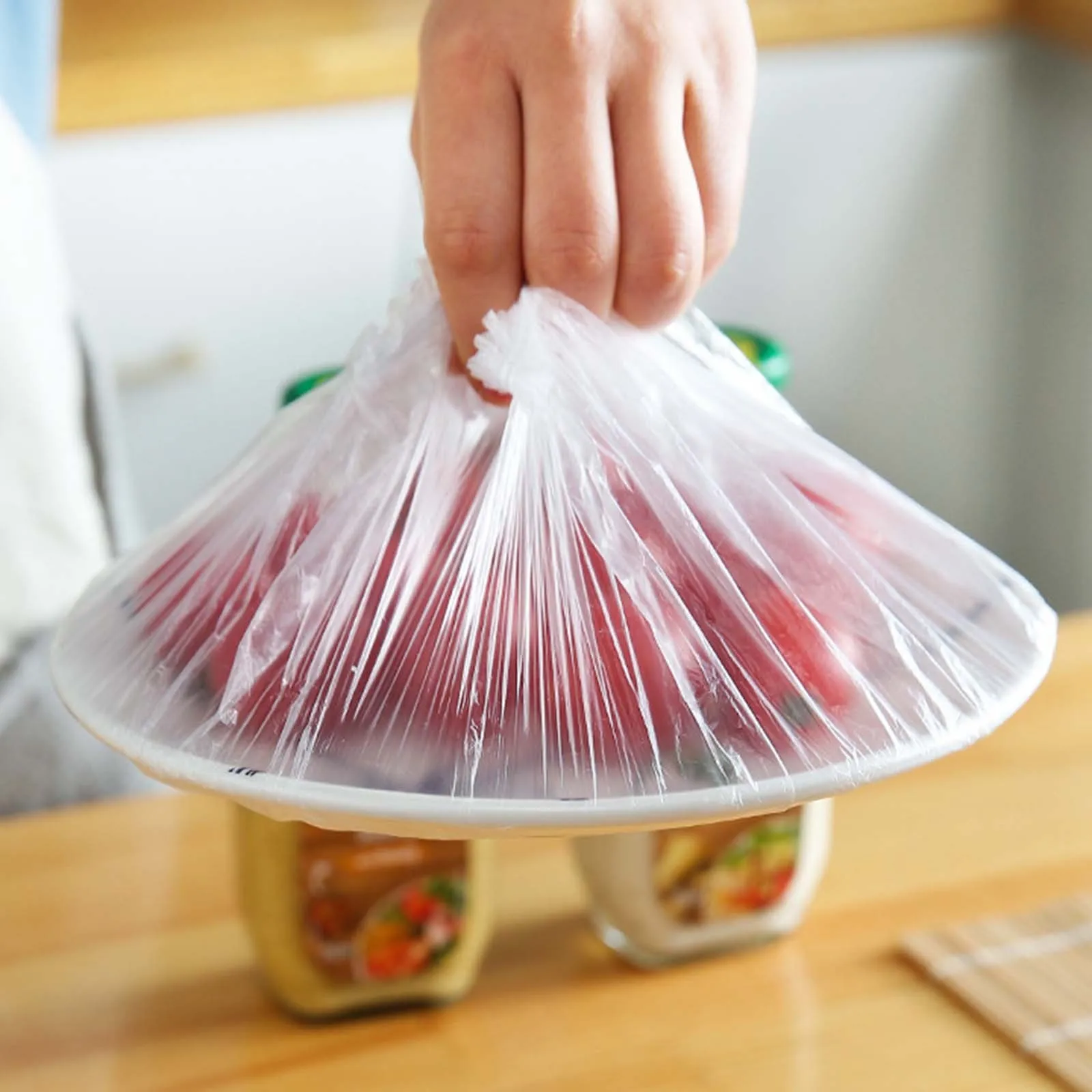 

100 шт., одноразовые пластиковые пакеты для хранения продуктов
