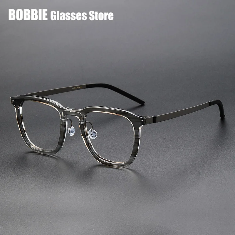 Дания брендовые оправы для очков мужчин 1263 деловые очки Квадратные титановые