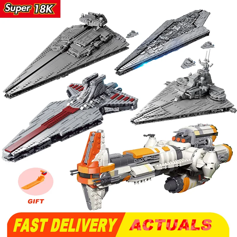 

MOC-58723 Imperial Star Destroyer Republic Attack Cruiser Building Blocks Bricks UCS Toys Kid Xmas Gift K105 K106 K107 K108 K109