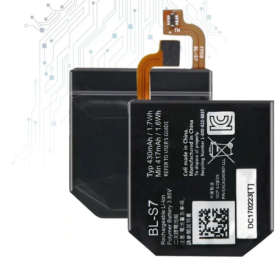 Аккумулятор BL-S7 для LG Watch Sport W281 W280 W280A 430 мАч + бесплатные инструменты