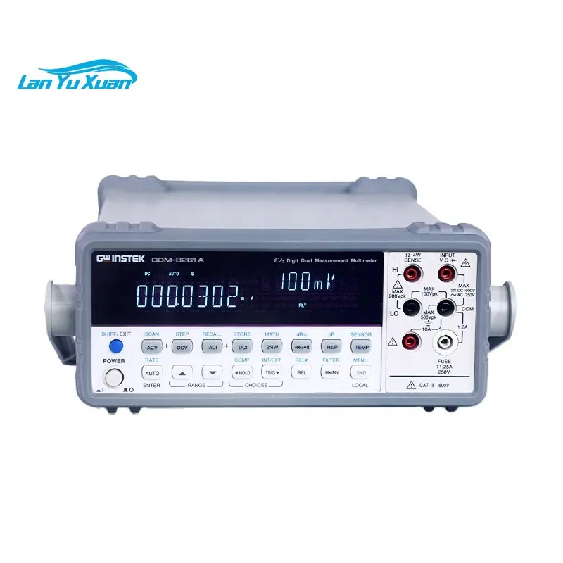 

Dual display high precision 1,200,000 counts 6 1/2 digit Digital Benchtop Multimeter GDINSTEK GDM8261A with RS232 and USB