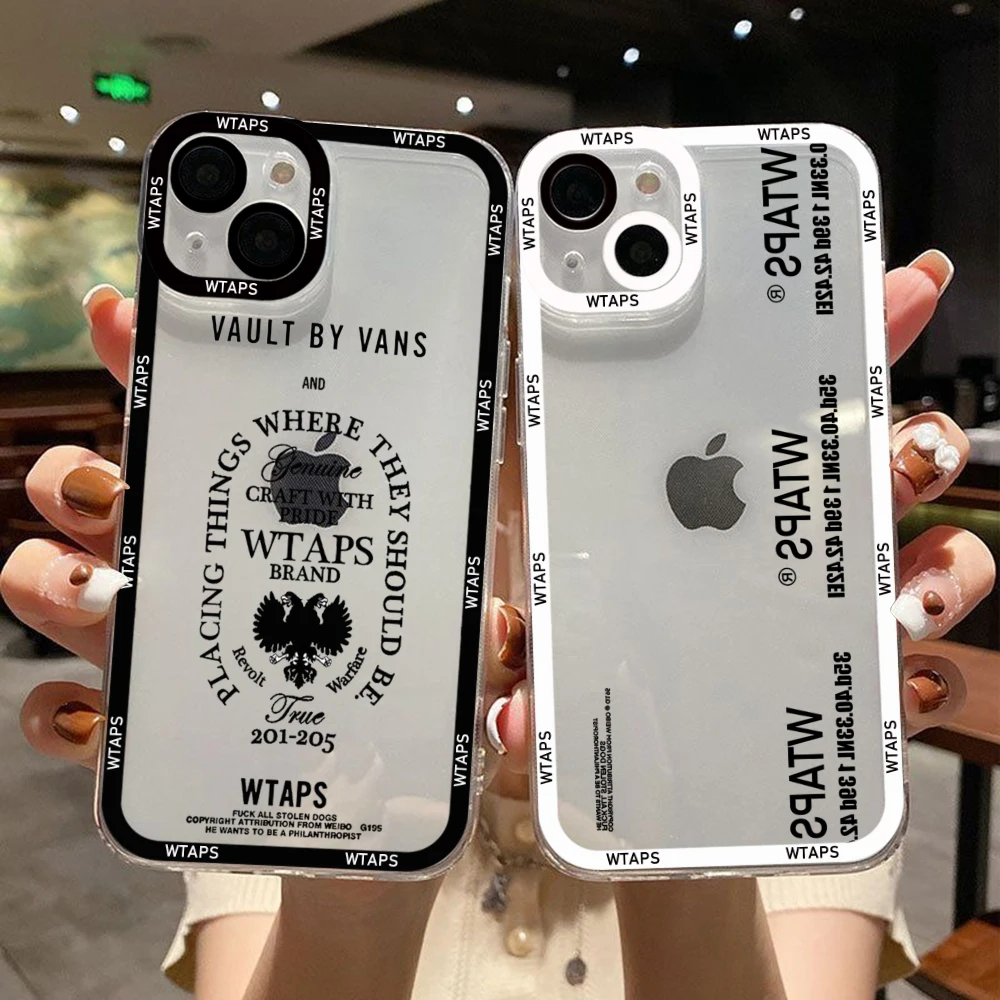 

Fashion New WTAPS Phone Case for Xiaomi Redmi Note 12C 11 10 Pro Plus 10C 9A 9C 9T K30 K40 K50 K60 4G 5G Transparent Capa