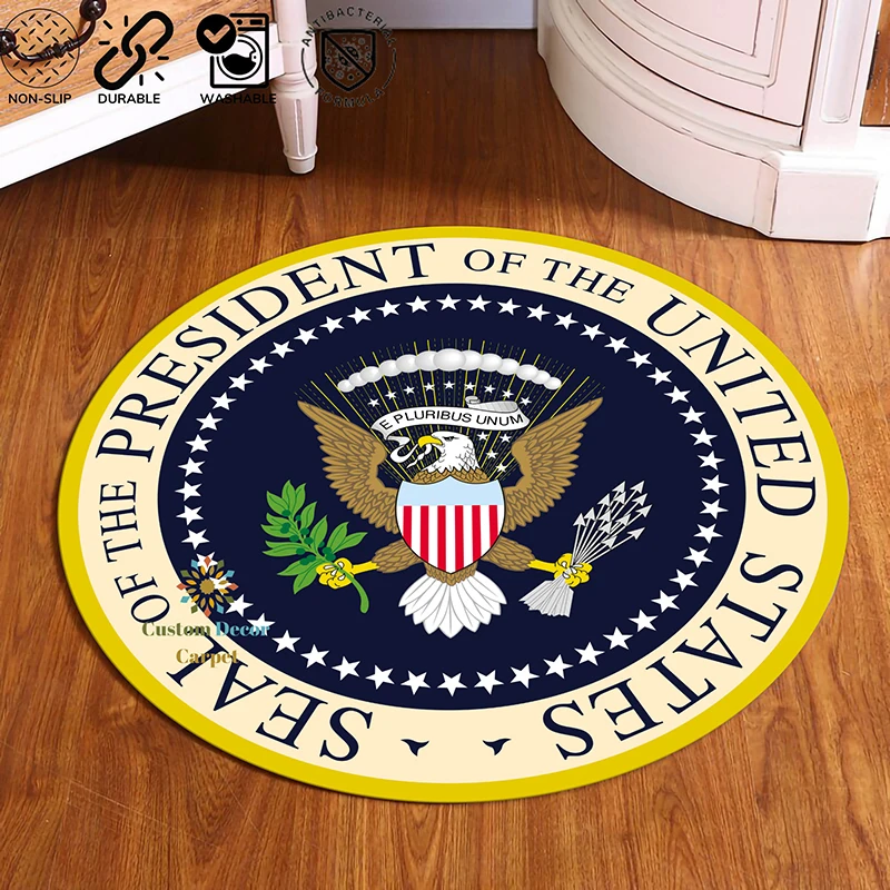 

Multi Size Round Carpet Non Slip Prayer Mat Round Doormat At Entrance Rugs Living Room Bedroom Eagle Carpet