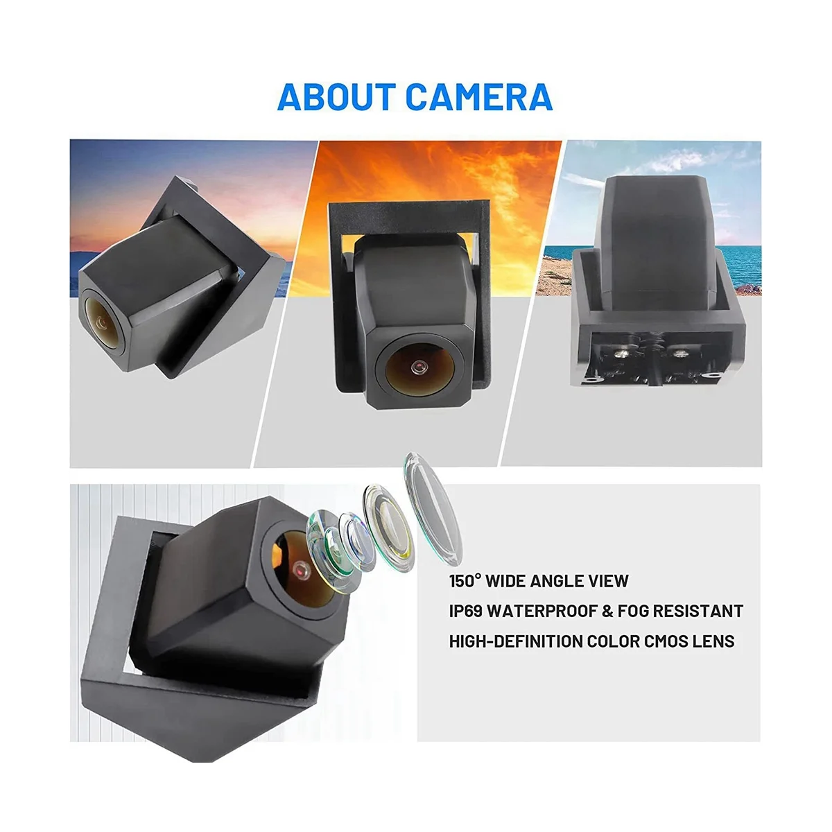 Автомобильная Водонепроницаемая камера заднего вида для Jeep Wrangler