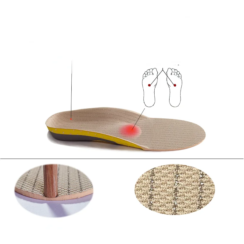 2023 Orthopedic Insoles Sports Insoles Shock Absorption Arch Support Running Shoe Sole Pads Insert Breathable Function Insole