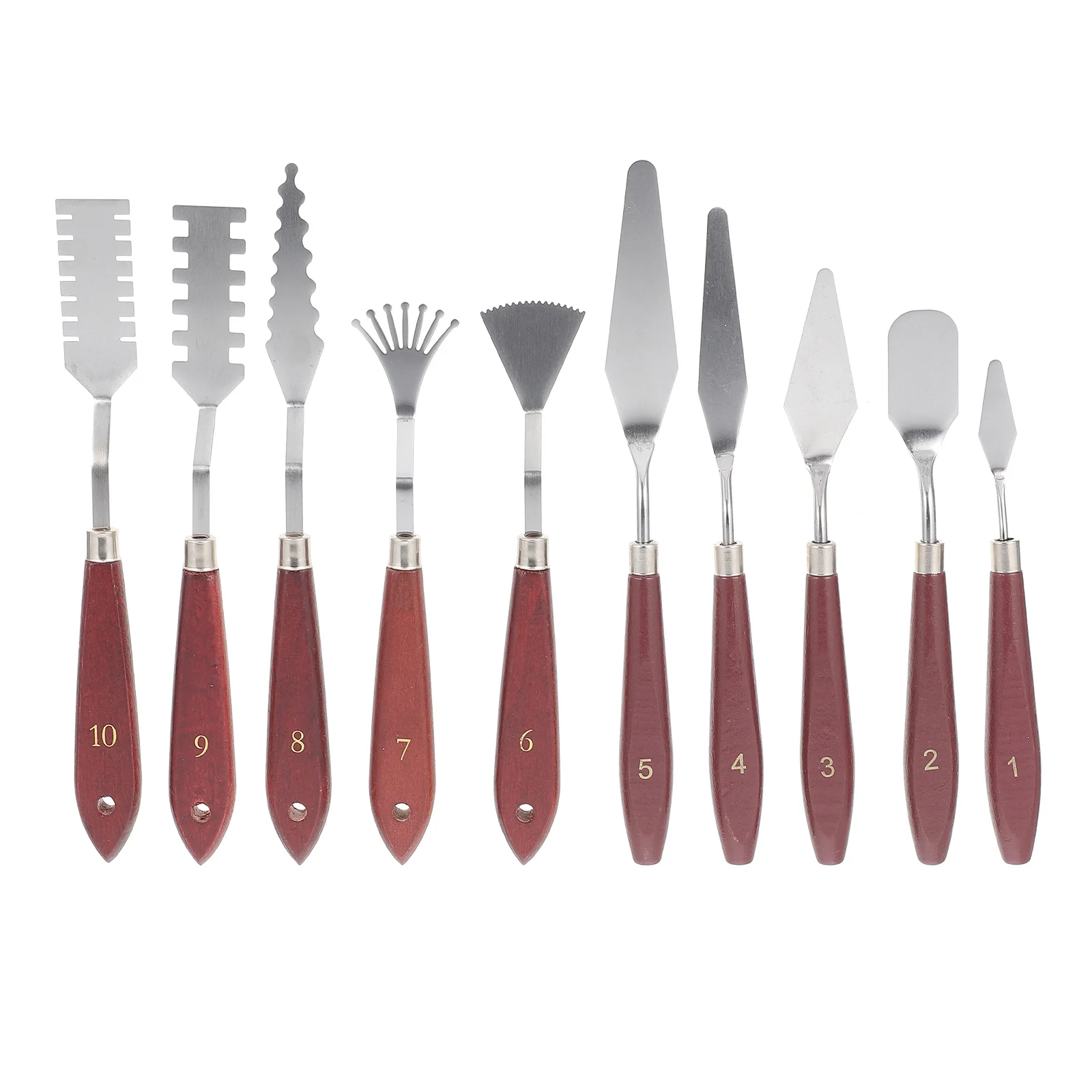 

Paintingoiltoolacrylic Scraper Set Tools Spatula Mixingartist Scrapersmetal Accessories Color Spatulas Pallet Watercolor Drawing