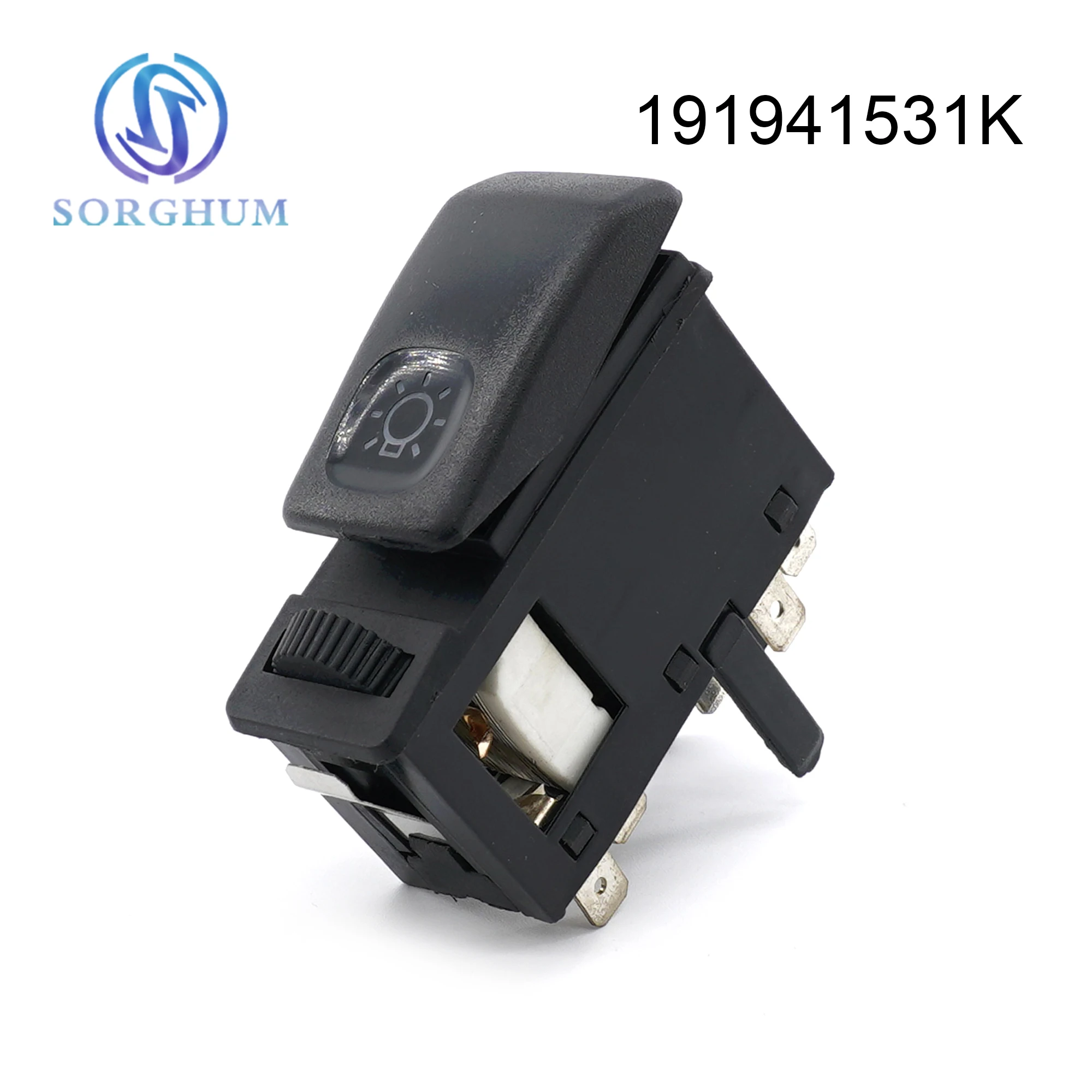 

Sorghum Headlight Control Switch Dash Button For Volkswagen VW Golf Jetta Mk2 1985-1992 191941531K 191 941 531 K