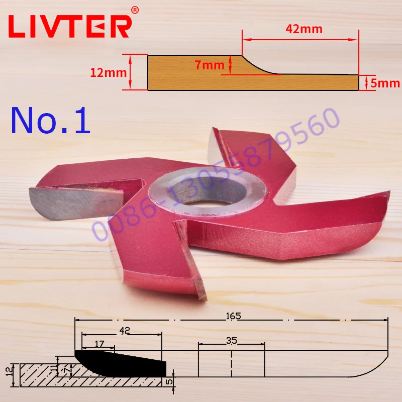 Livter Profile Cutter for Door Making Panel Raised Cutter for Woodworking door frame Brazed Spindle Cutterhead