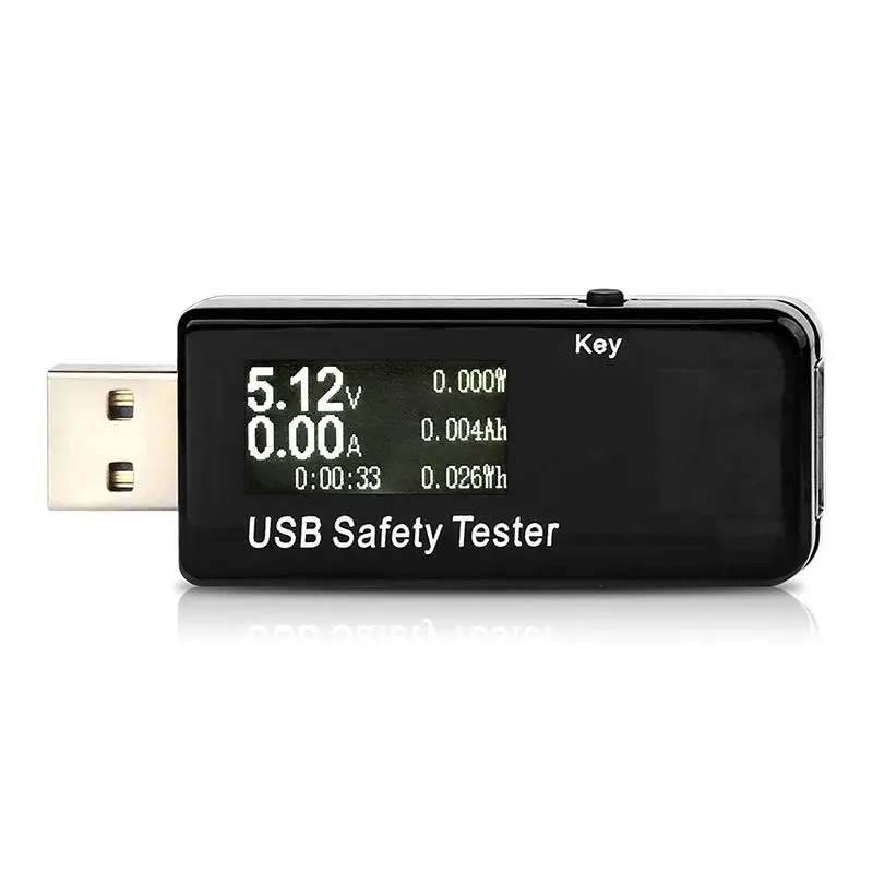 

USB тестер безопасности, USB цифровой измеритель мощности тестер мультиметр монитор тока и напряжения постоянного тока 5,1 А 30 в Ампер Измерите...