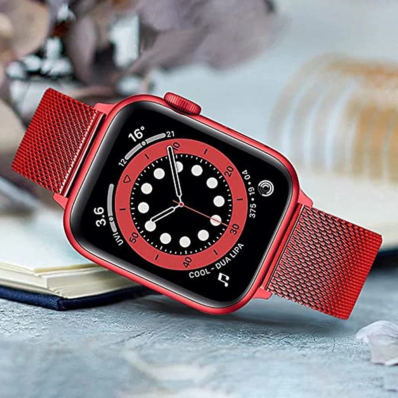 

Adjustable Metal Bracelet for Apple Watch Se Band Series 7 6 45mm 41mm 44mm 40mm Stainless Steel Strap for iWatch 3 42mm 38mm