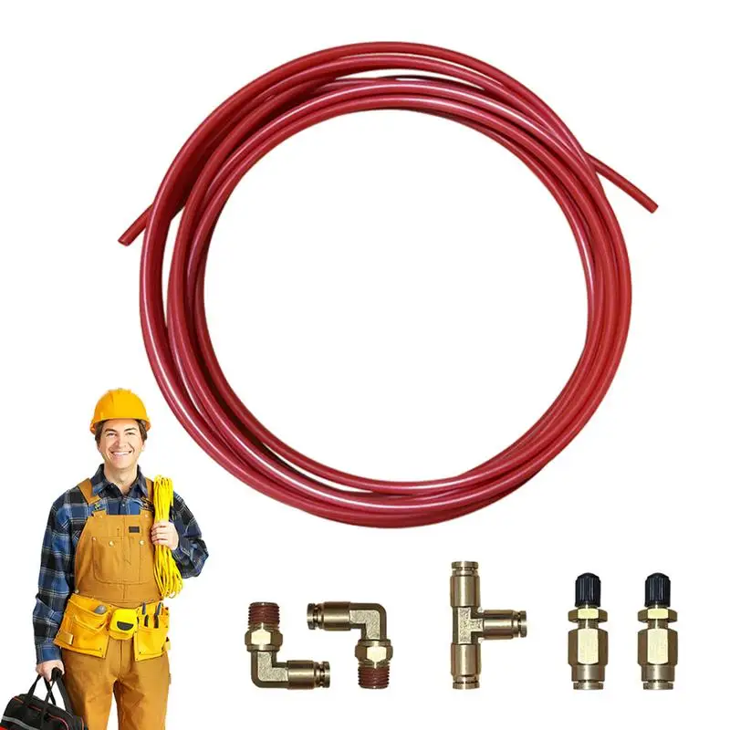 

Комплект пневматического шланга 1/4 NPT, промышленный фитинг, быстросъемный соединитель, комплект воздушной трубки 20 футов, сменный фитинг, соединители для шланга