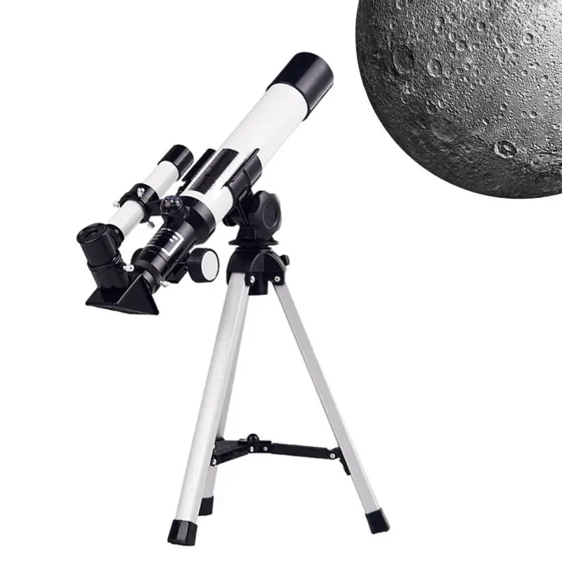 

Long Range 40X 80X Powerful Binoculars, Camping Aluminum Alloy Tripod Astronomical Telescope, With Viewscope, Lens Moon Filter