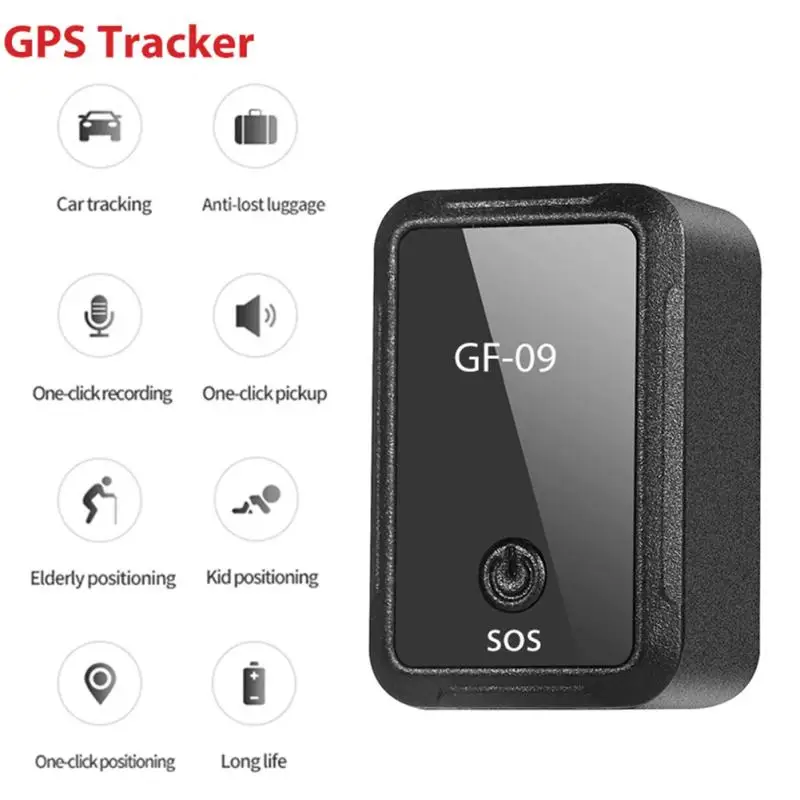 

GF09 Mini GPS Real Time Tracker Voice Control Recording Locator For Car Pet Anti Theft Locator Device Real Time Vehicle Locator