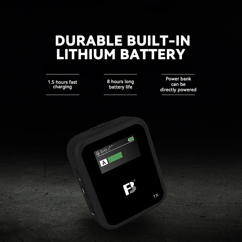 FB-WMC-2TX-G-D 3 5 мм цветной TFT-экран Лучший мини-беспроводной микрофон для видеокамеры