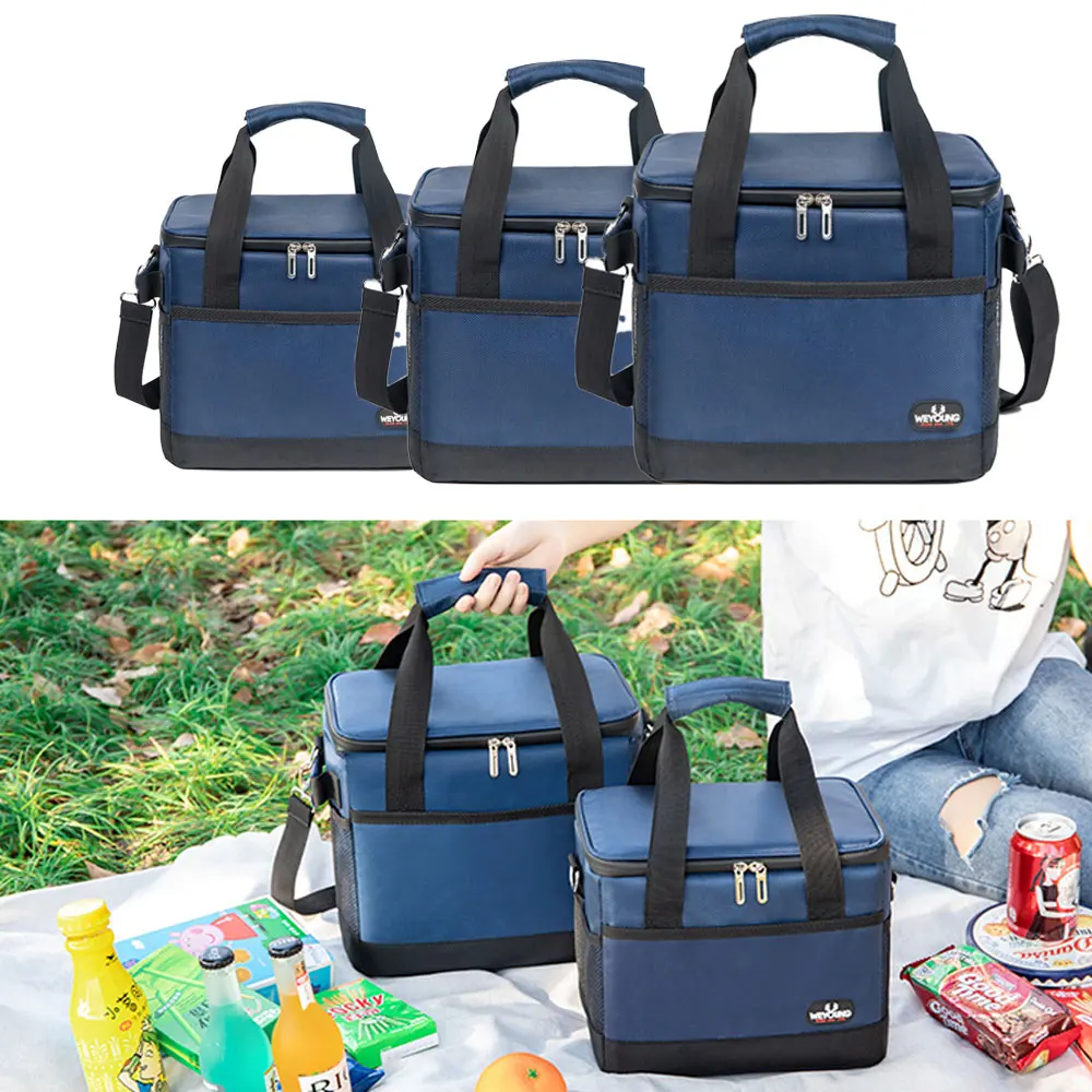 

10/35L Thermal Food Bag Large Capacity Picnic Food Insulated Bag Thickening Lunch Thermal Cooler Bag Fresh Food Storage Bag