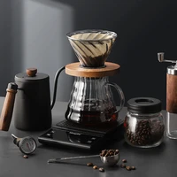 retro coffee pot hand brewing pots set home coffee pots fliter cup nordic specialized jarra cafetera cristal coffeeware tools