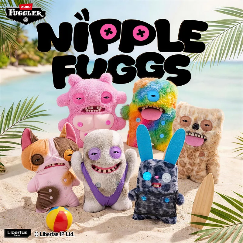 Фото Плюшевая кукла Fuggler Genuine Cute Tooth Monster Bobo Monster Series: Уродливо-милый, забавный, модный плюшевый монстр-игрушка, подарок на день рождения, подарок на Рождество №1