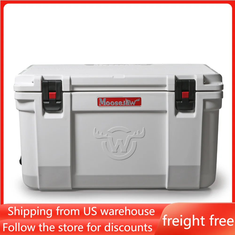 

Portable Coolers Beach Cooler Box Ice Box Camping Outdoor Camp Cooking 50 Quart Ice Fort Hard Cooler with Microban, freight free