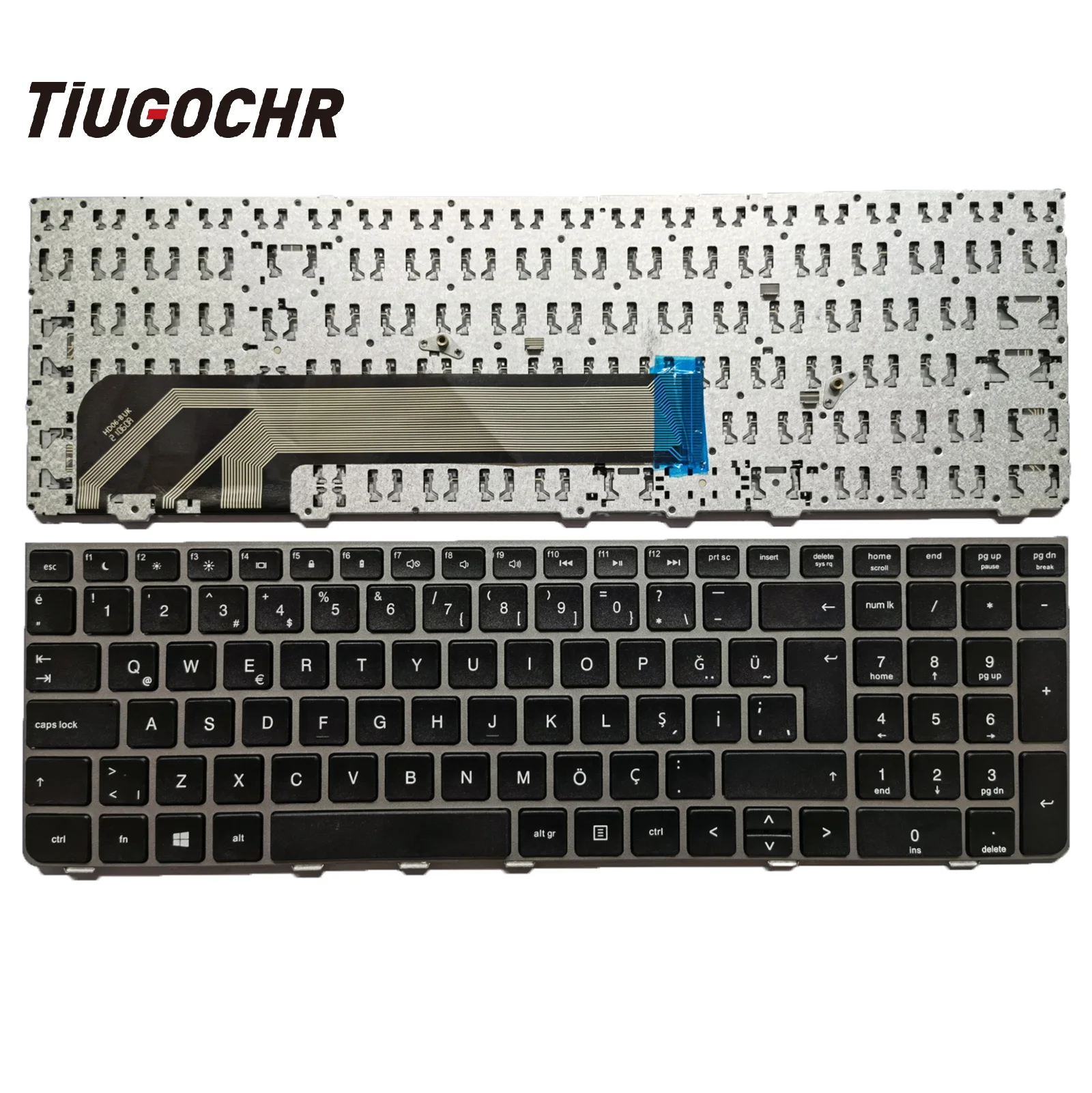 

Новинка для HP ProBook 4530s 4535s 4730s 638179-B31 9Z.N6MSV.001 TR клавиатура в серебристой рамке
