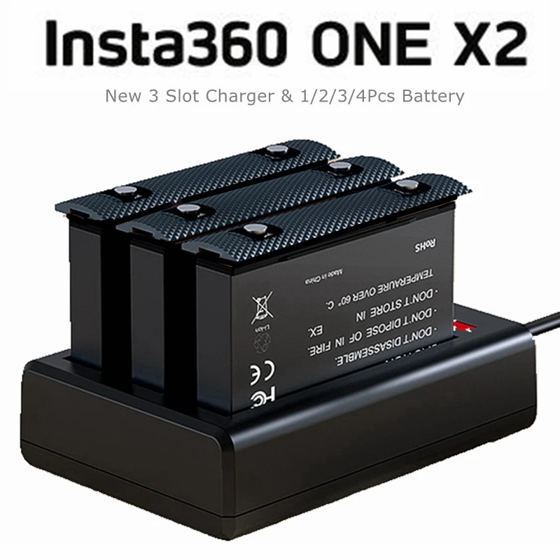 Новые аксессуары для Insta 360 литиевый аккумулятор ONE X2 1700 мАч + зарядный