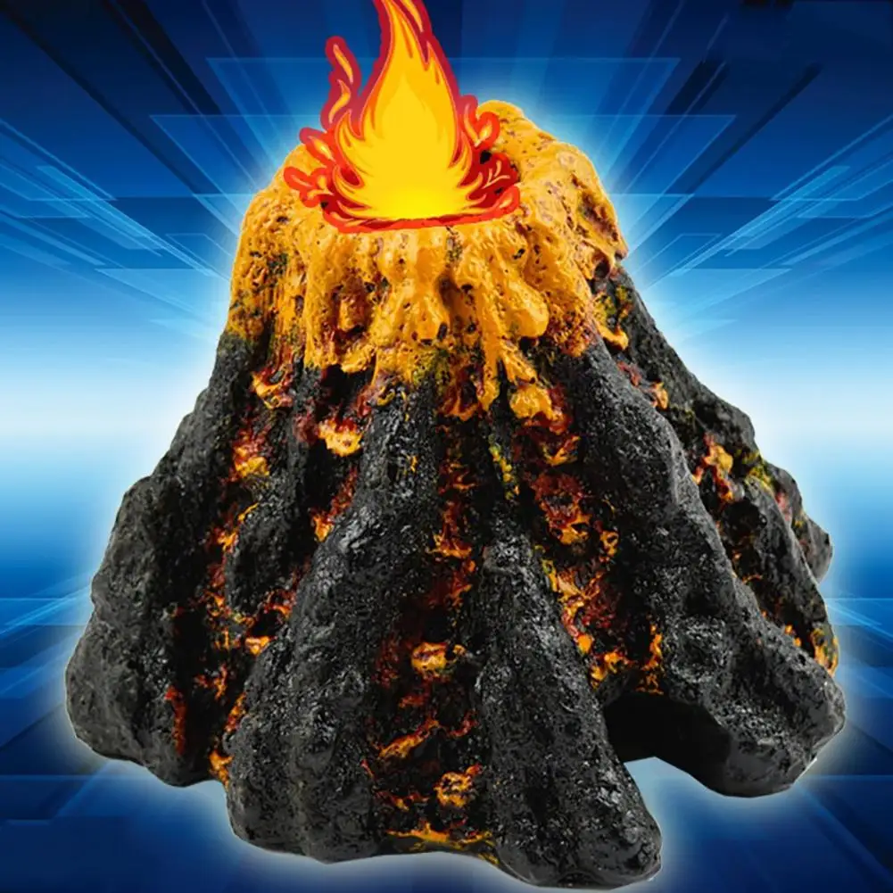 

Artificial Volcano Ornaments Oxygen Pump Air Bubbler Stone Kit Simulation Aquarium Fish Tank Decoration