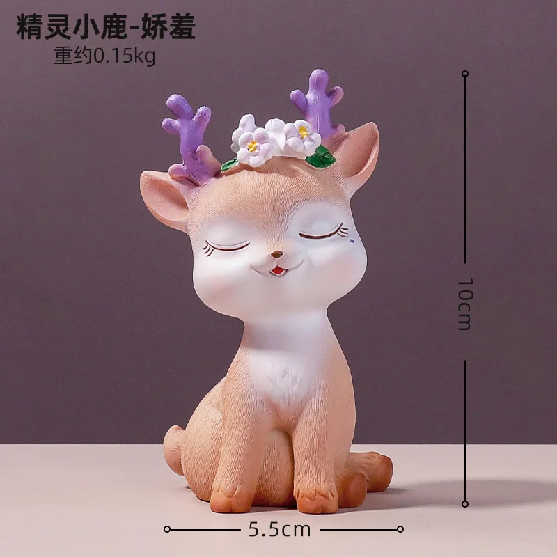 Fawn Zakka аксессуары для интерьера автомобиля в мультяшном стиле из смолы подарки