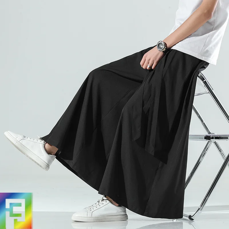 Spring Summer Men Harem Pant Ice Silk Hippie Tai Chi Kungfu Wushu Martial Arts Pant Jogger Fitness Yoga Casual Baggy Sweat Pants