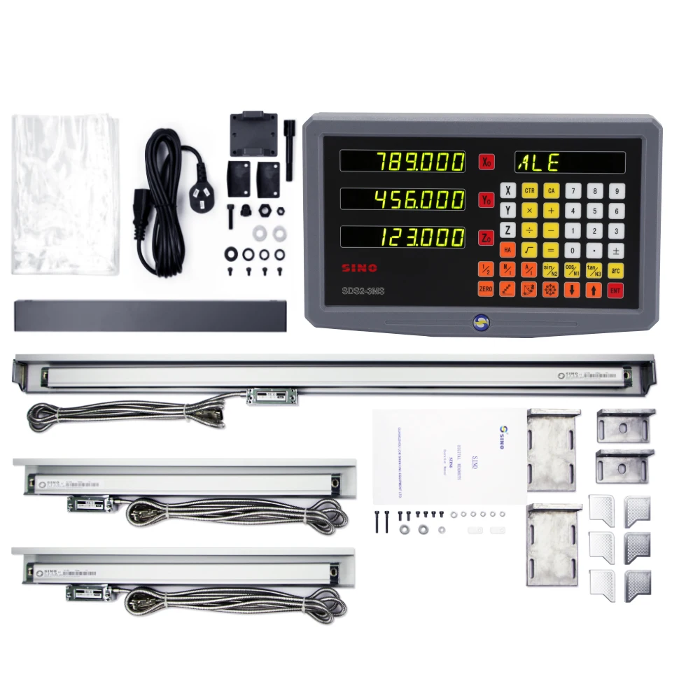 

3-осевой цифровой считыватель DRO SDS2-3MS с линейными шкалами 50-1000 мм